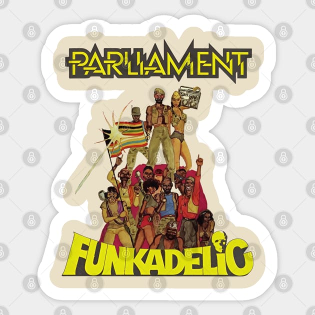 Funkadelic t-shirt Sticker by Riss art